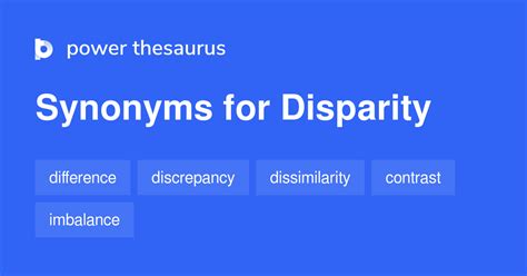 antonym of discrepancy|disparity thesaurus.